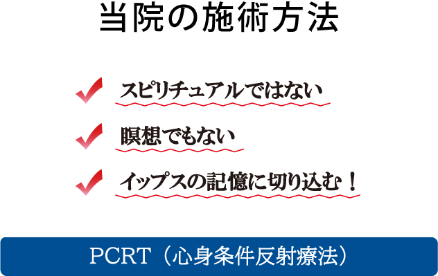 当院の施術方法 / PCRT(心身条件反射療法)